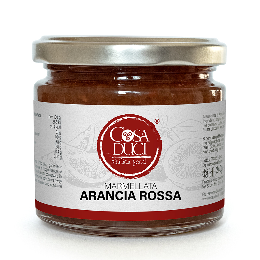 Barattolo Marmellata Arancia Rossa